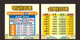价目表