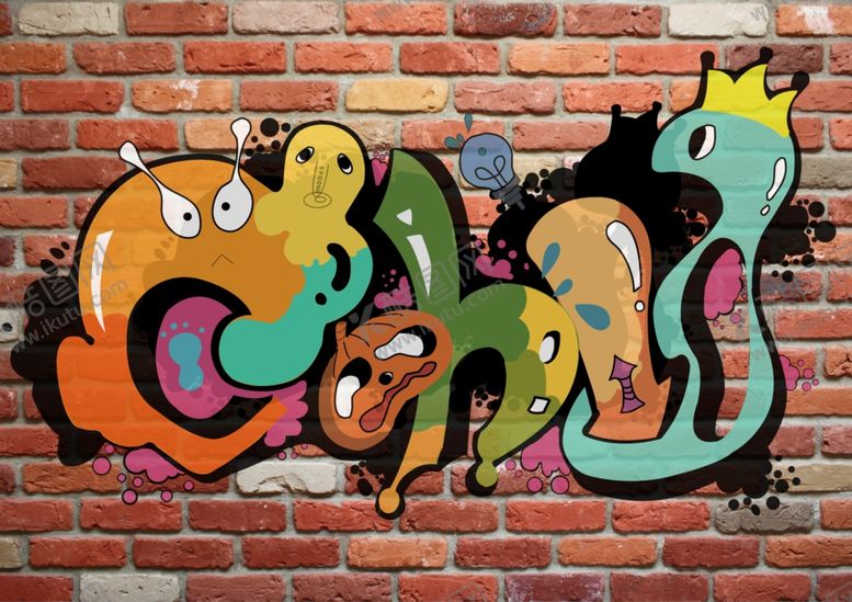 编号：69008810051925488984【酷图网】源文件下载-涂鸦背景墙