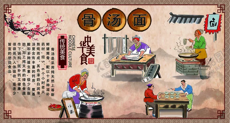 编号：03526909180239319276【酷图网】源文件下载-骨汤面 复古