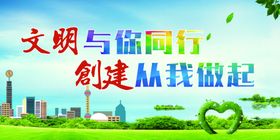 创城展板文明创建