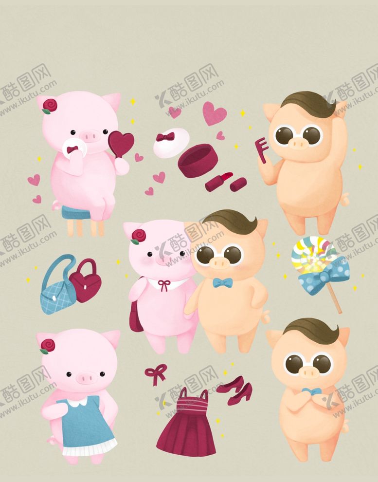 编号：13365209260541508368【酷图网】源文件下载-猪表情