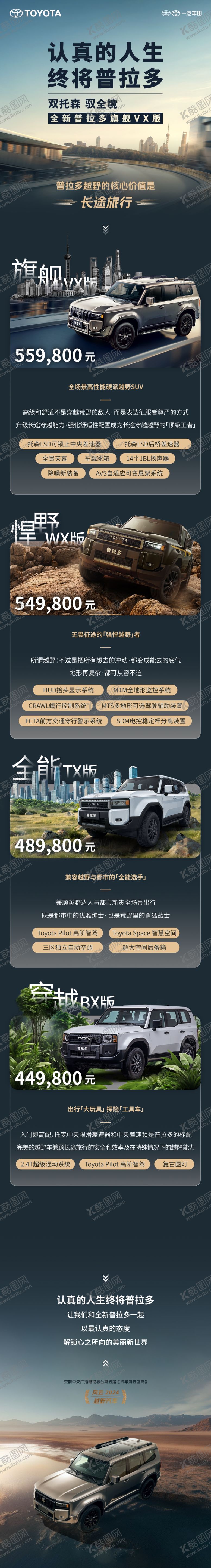 编号：77746504060033192381【酷图网】源文件下载-普拉多全新产品力长图