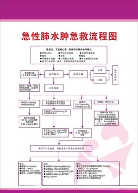 急性肺水肿急救流程图