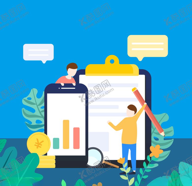 编号：86644209260015053930【酷图网】源文件下载-手机线上办公插画