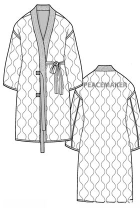 服装款式图带帽西