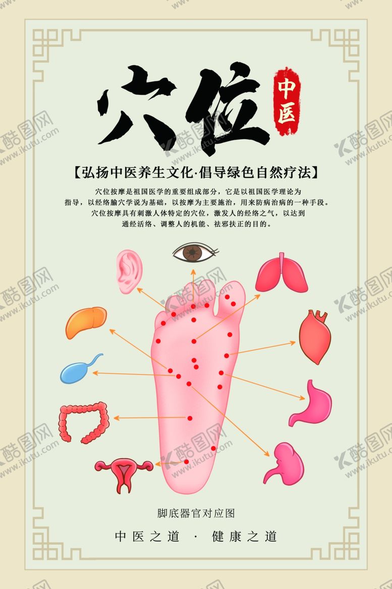 编号：64774604171523207133【酷图网】源文件下载-中医穴位治疗传统宣传海报素材