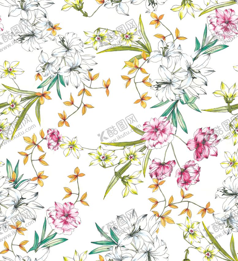 编号：68049409261755073302【酷图网】源文件下载-手绘花