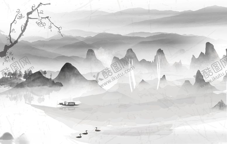 编号：29217605182348377849【酷图网】源文件下载-水墨山水