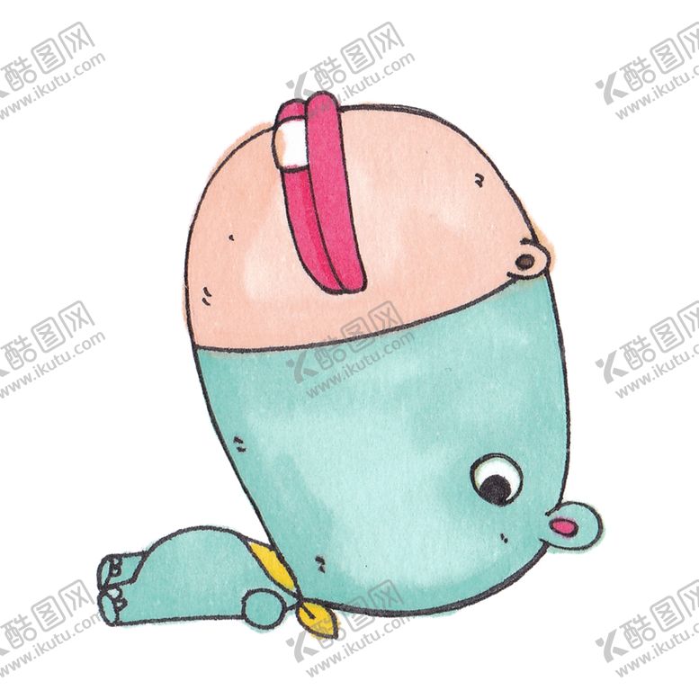编号：44161004260425238127【酷图网】源文件下载-小河马插画