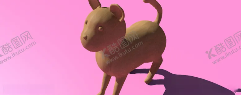 编号：74470009092129239415【酷图网】源文件下载-老鼠狗动物模型木头