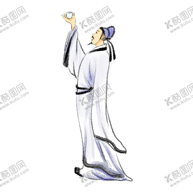 编号：58788910210619512117【酷图网】源文件下载-国学人物插画