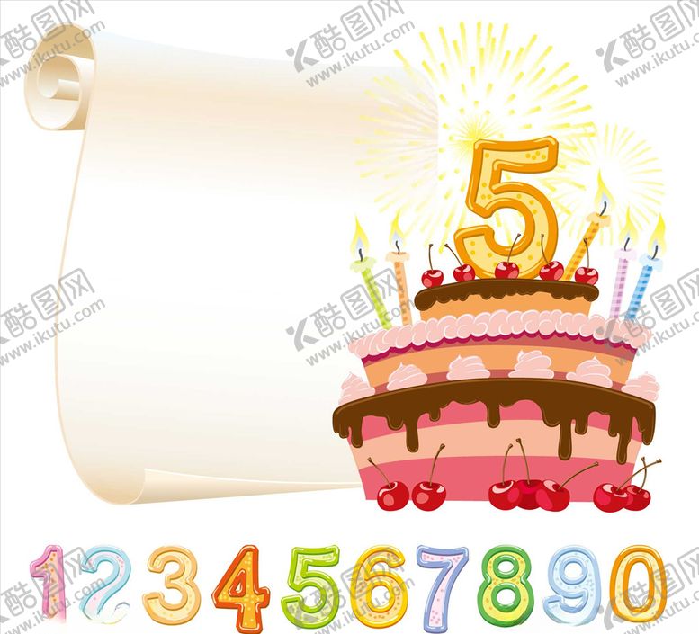 编号：61948010280918147970【酷图网】源文件下载-生日蛋糕