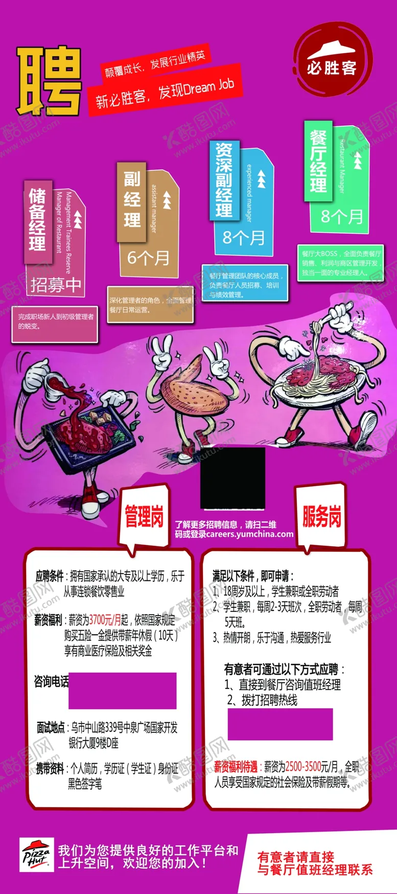 编号：39762007062324197323【酷图网】源文件下载-必胜客招聘展架