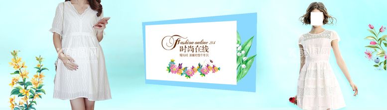 编号：59929211110255591414【酷图网】源文件下载-白裙banner