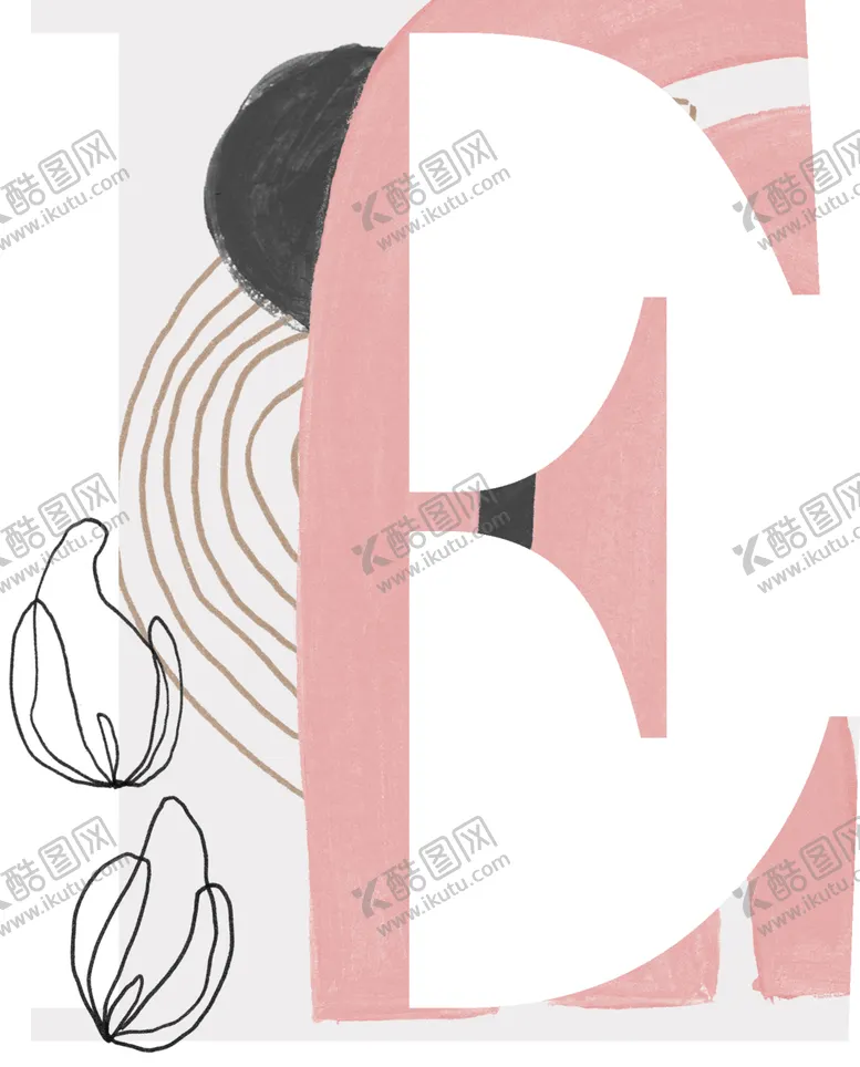 编号：51526904260012276681【酷图网】源文件下载-花纹字母