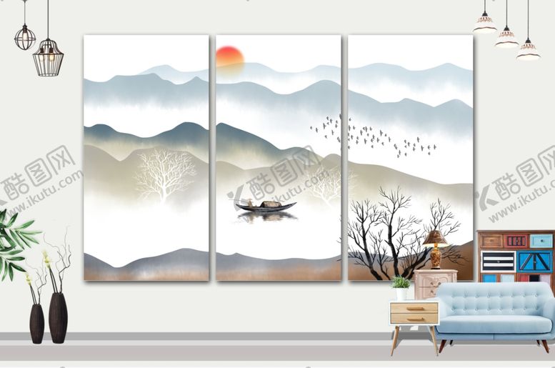 编号：14215509280234406921【酷图网】源文件下载-山水画