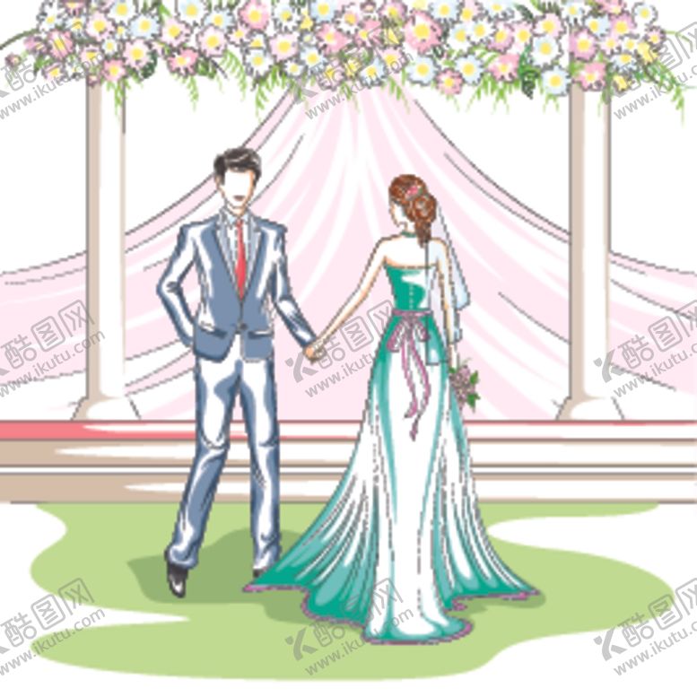 编号：42094709222130008709【酷图网】源文件下载-新郎新娘