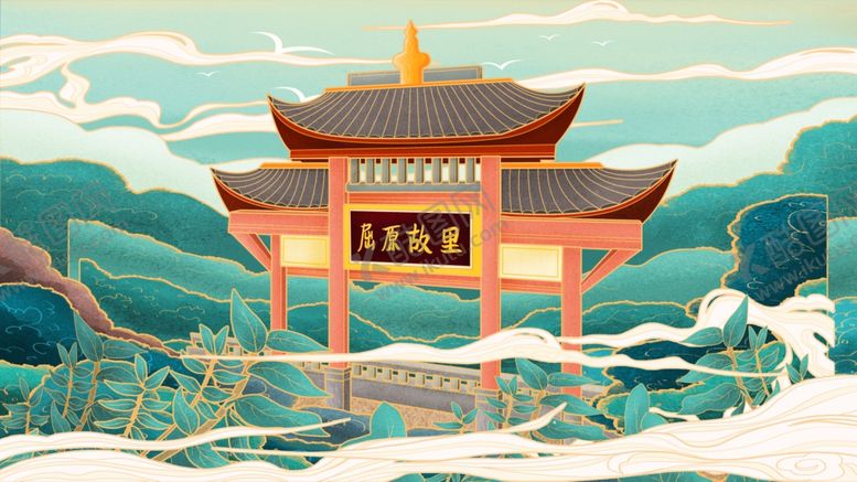编号：89561603151056548429【酷图网】源文件下载-城市国潮海报