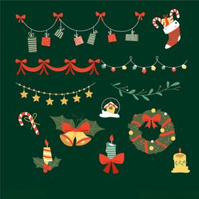 圣诞装饰元素集合