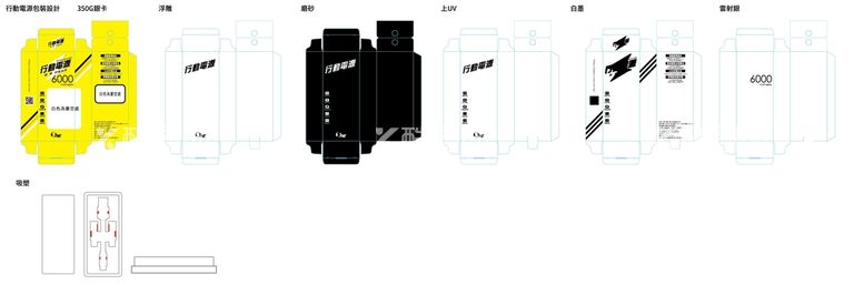 编号：40853710021345096392【酷图网】源文件下载-充电宝包装展开图