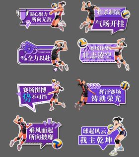 排球气排球手举牌