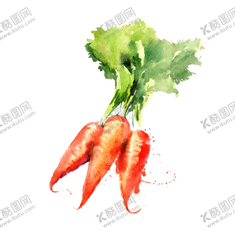 编号：24772003132224089671【酷图网】源文件下载-手绘彩色蔬菜免扣素材图片