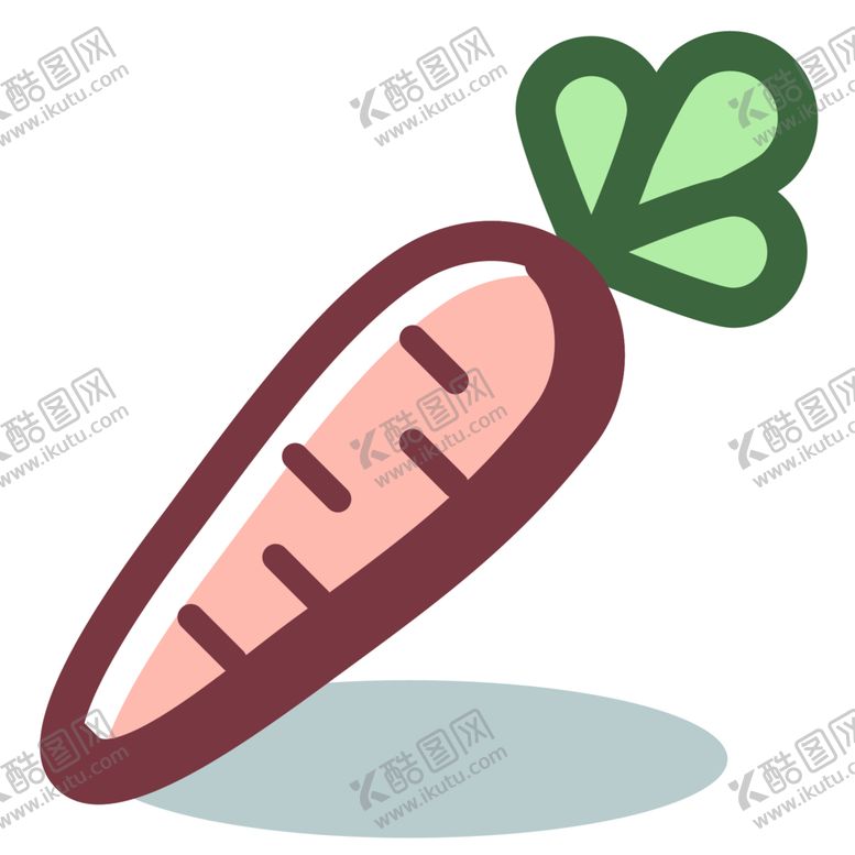 编号：84847406251446329517【酷图网】源文件下载-萝卜美食图标标志图形装饰素材
