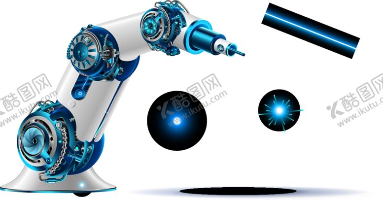 编号：82021809192219242137【酷图网】源文件下载-激光机械臂分层素材