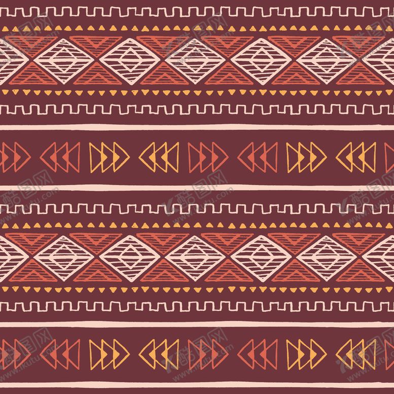 编号：51600910281800082128【酷图网】源文件下载-波西米亚传统花纹图案