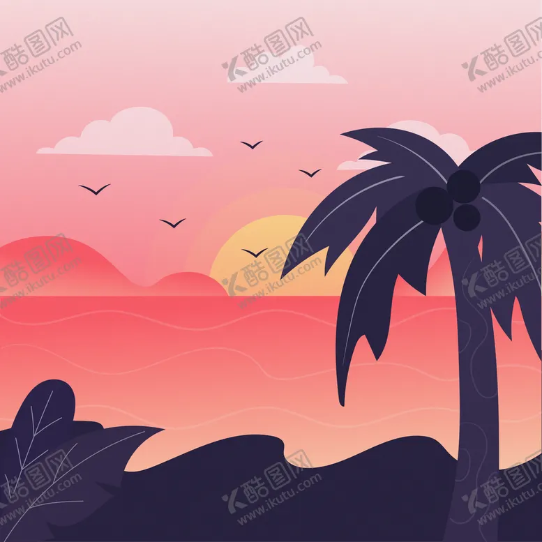 编号：23178909200446104723【酷图网】源文件下载-日出日落风景