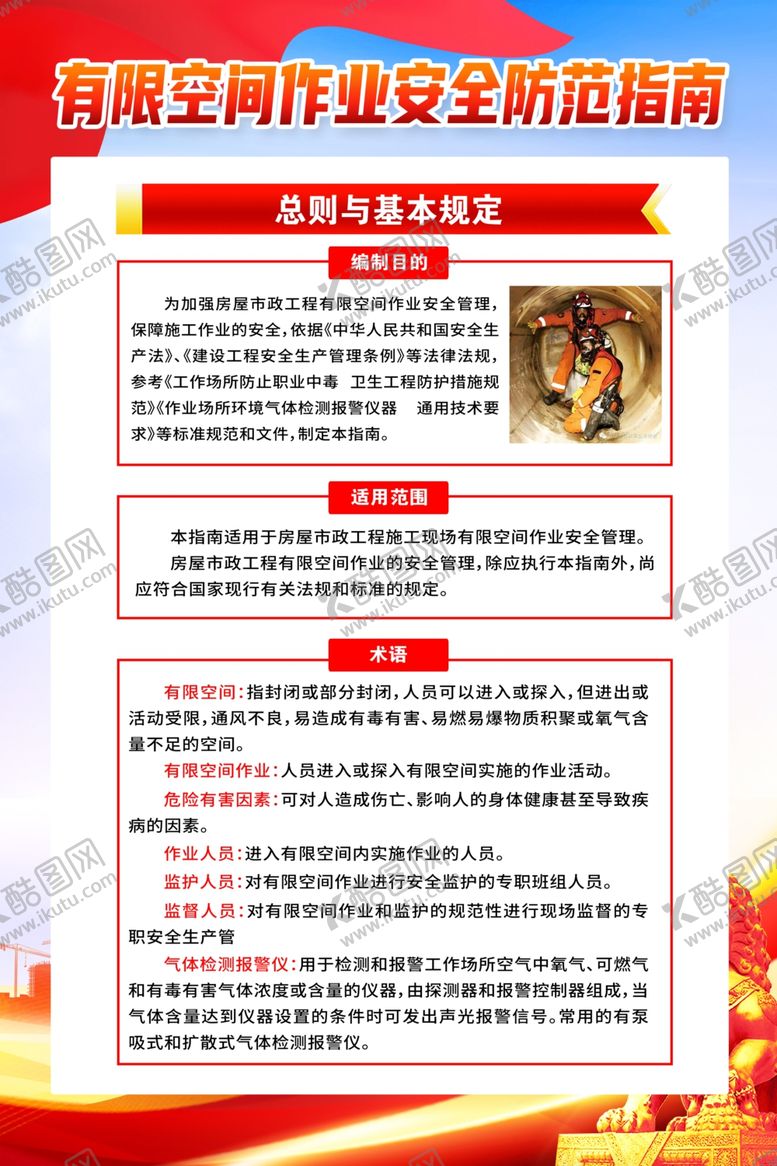 编号：89921612191953147130【酷图网】源文件下载-有限空间作业安全防范指南