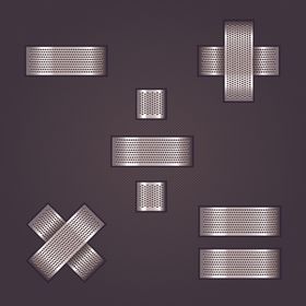 黄金字体金属艺术字设计银色素材