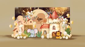 童话风城堡立体纸雕作品