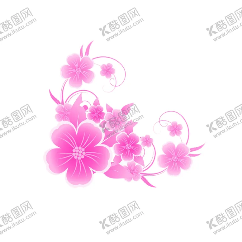 编号：42193602081949508328【酷图网】源文件下载-  手绘粉色樱花免扣素材图片 