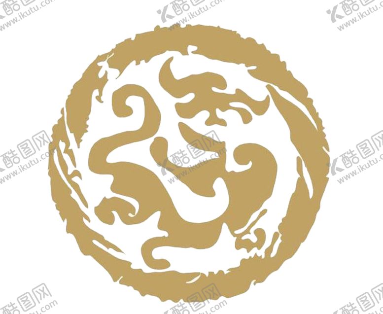 编号：30863207020931559813【酷图网】源文件下载-中国风金色龙元素
