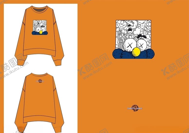 编号：99880909150119155215【酷图网】源文件下载-女装卫衣图案设计印花