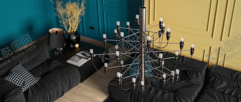 编号：55922709271955209576【酷图网】源文件下载-卧室客厅厨房书房效果图