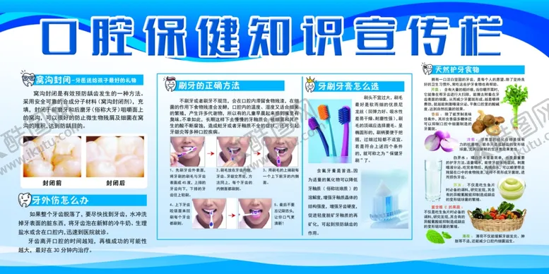 编号：53421106251806029546【酷图网】源文件下载-口腔保健知识宣传栏