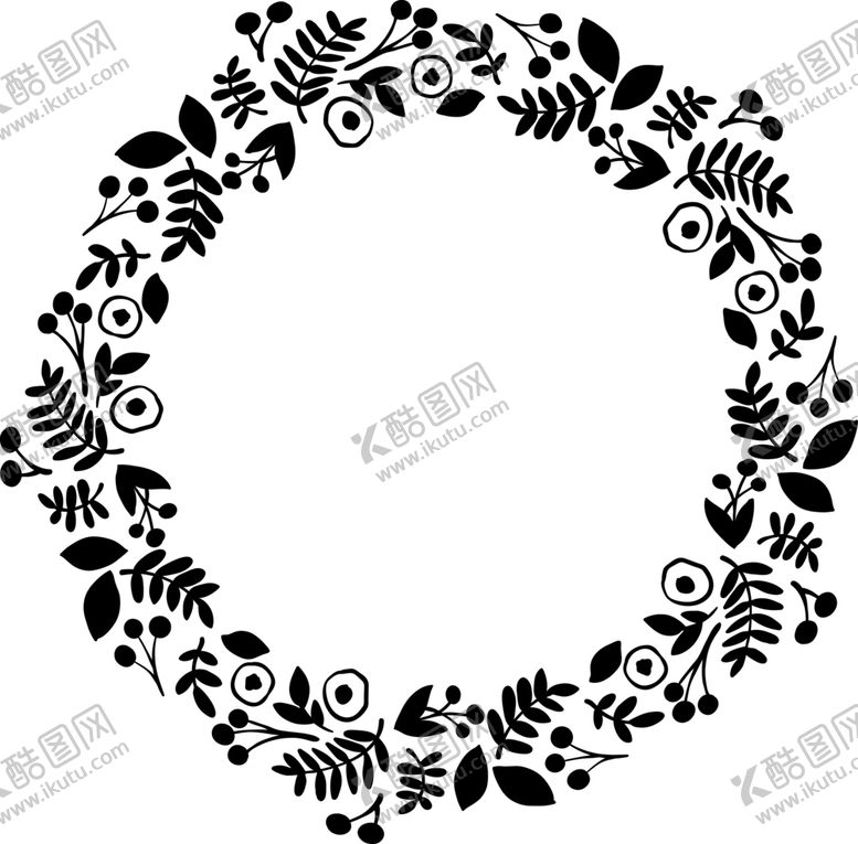编号：48472207030406117612【酷图网】源文件下载-圆形花环