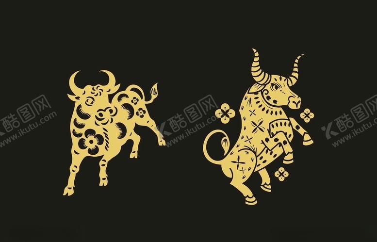 编号：45868910191550108640【酷图网】源文件下载-剪纸牛