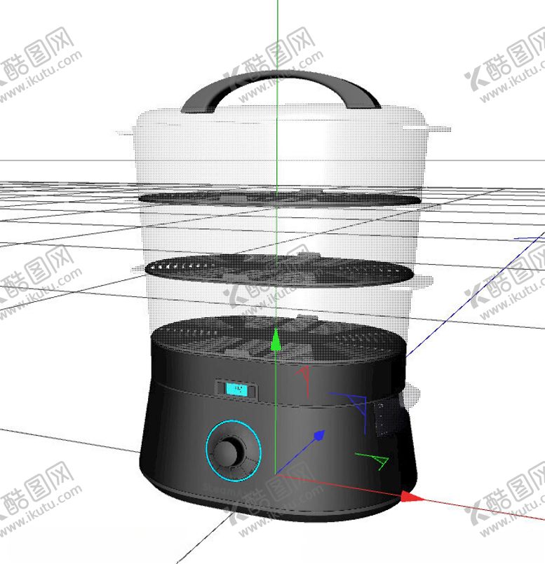 编号：41032402211451016490【酷图网】源文件下载-C4D模型蒸锅