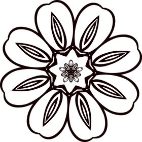 花朵书房儿童房中式纹硅藻泥