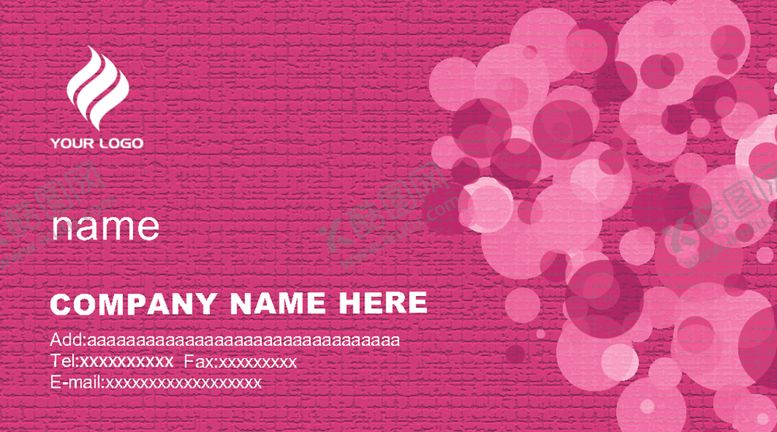 编号：63607110100158272207【酷图网】源文件下载-高档美容名片