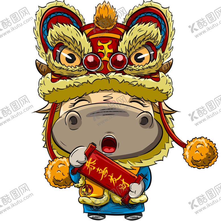 编号：95012504010912469182【酷图网】源文件下载-牛年贺岁