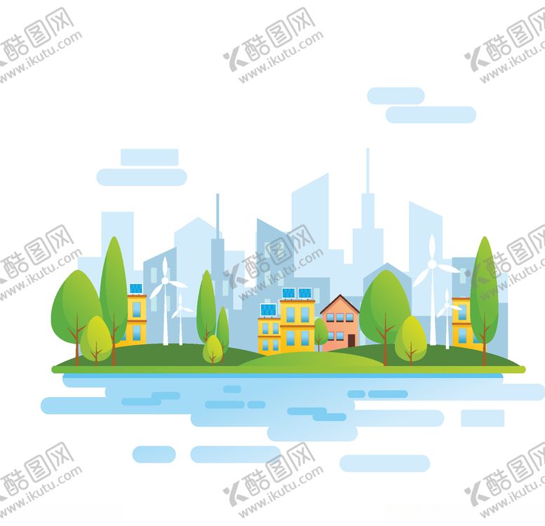 编号：62194810281903048343【酷图网】源文件下载-自然能源城市