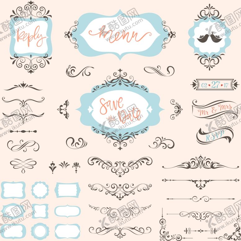 编号：53571511250100413110【酷图网】源文件下载-花式复古边框