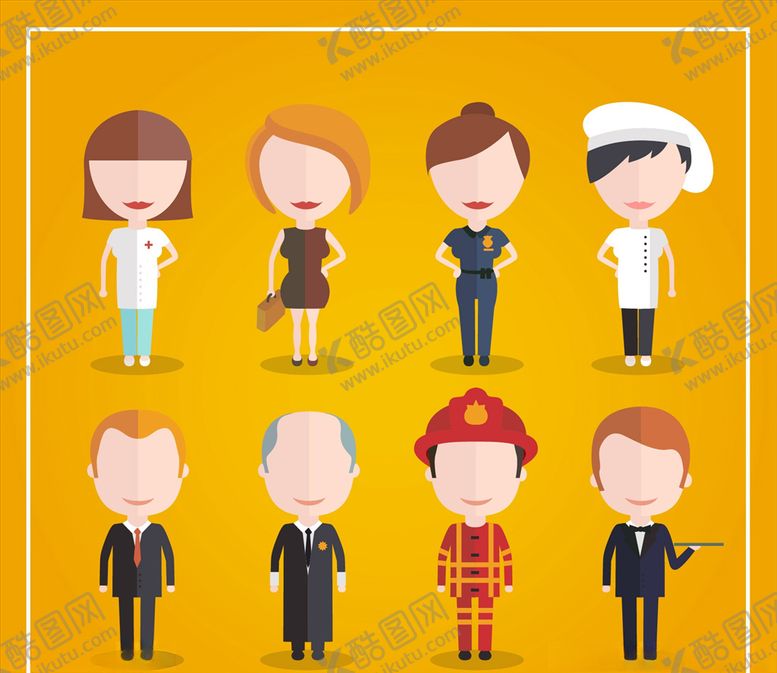 编号：96922010072049178948【酷图网】源文件下载-职业卡通