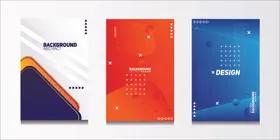 时尚画册封面几何抽象几何背景几何矢量图素材