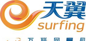 天翼标志矢量图