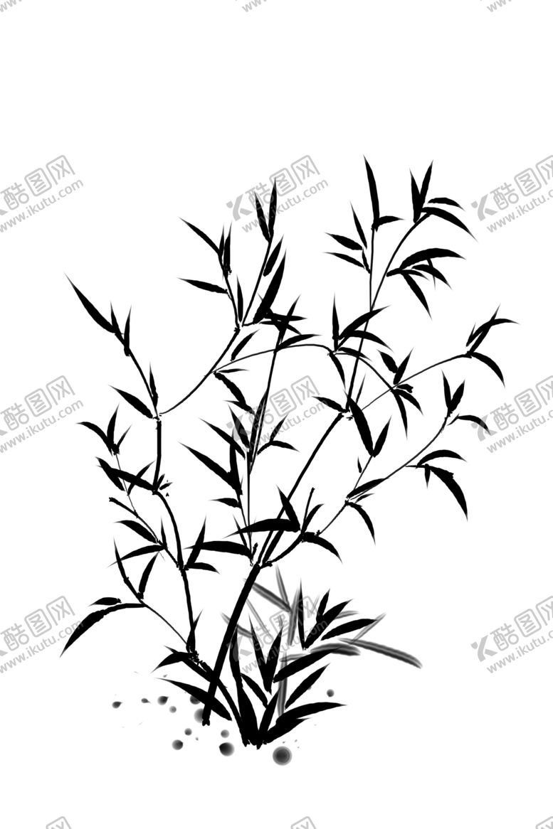 编号：35600310310024523761【酷图网】源文件下载-水墨竹子